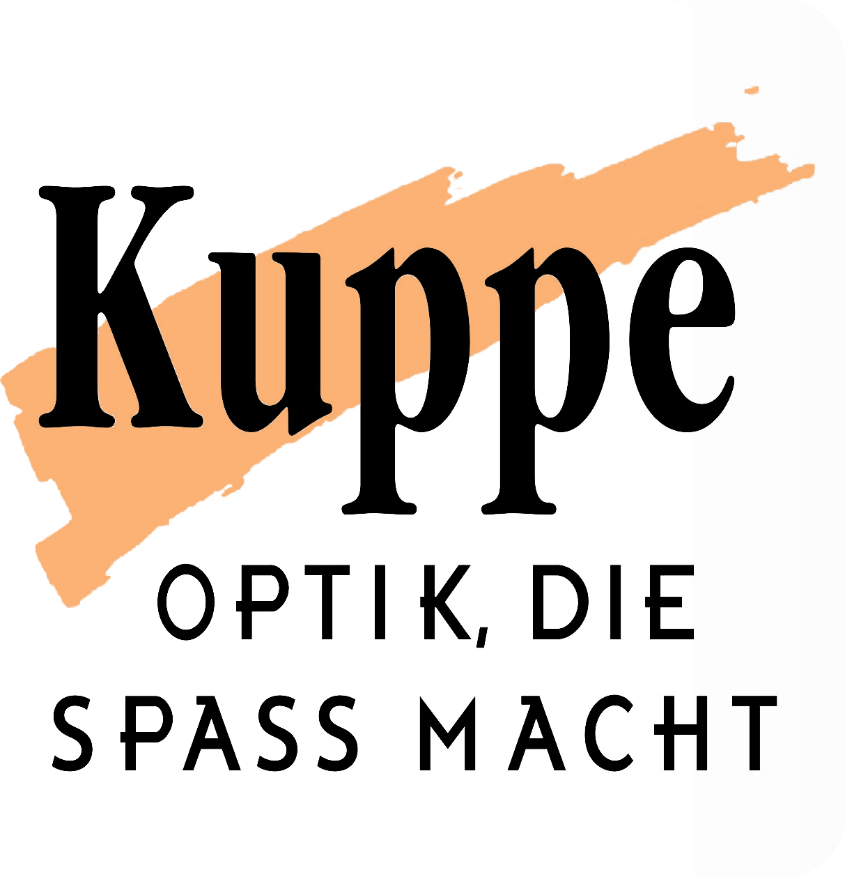 Kuppe Optik, die Spaß macht Logo